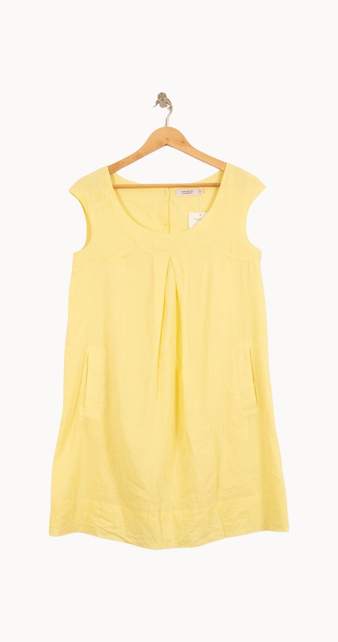 Robe Sans Manches Jaune - Taille M/38 de la marque Comptoir des Cotonniers | PARAD63251 - Vendu par Paradigme - Image 2