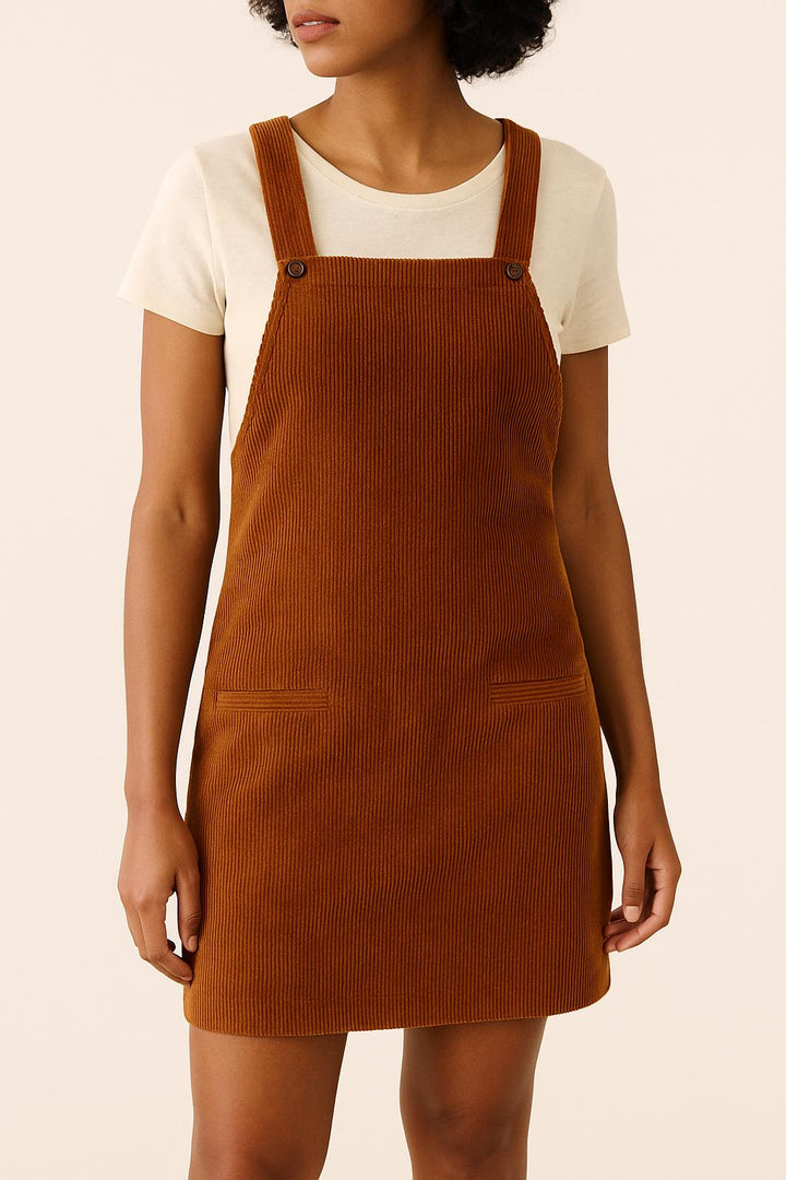 Robe Salopette Marron - Taille M/38 de la marque Des petits hauts | PARAD63253 - Vendu par Paradigme - Image 1