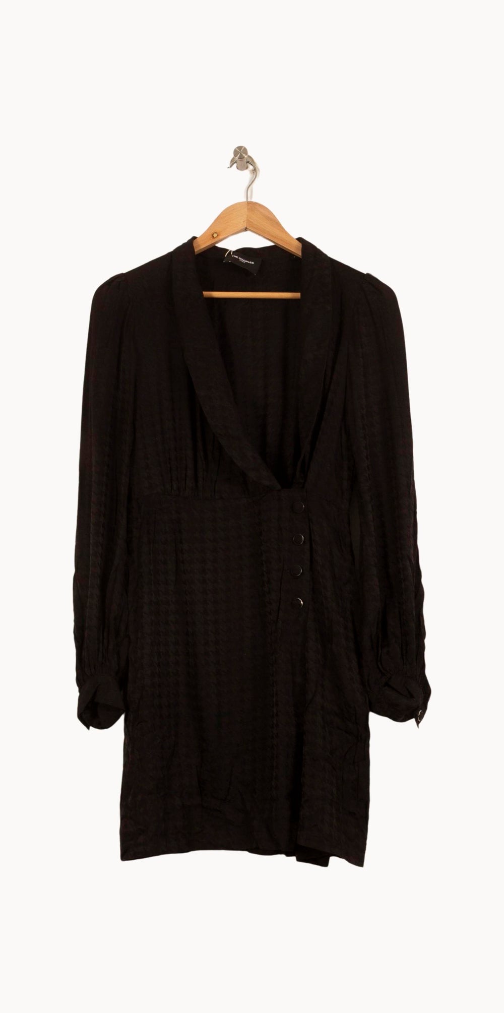 Robe Cache-Cœur Noire - Taille M/38 de la marque The Kooples | PARAD63255 - Vendu par Paradigme - Image 2