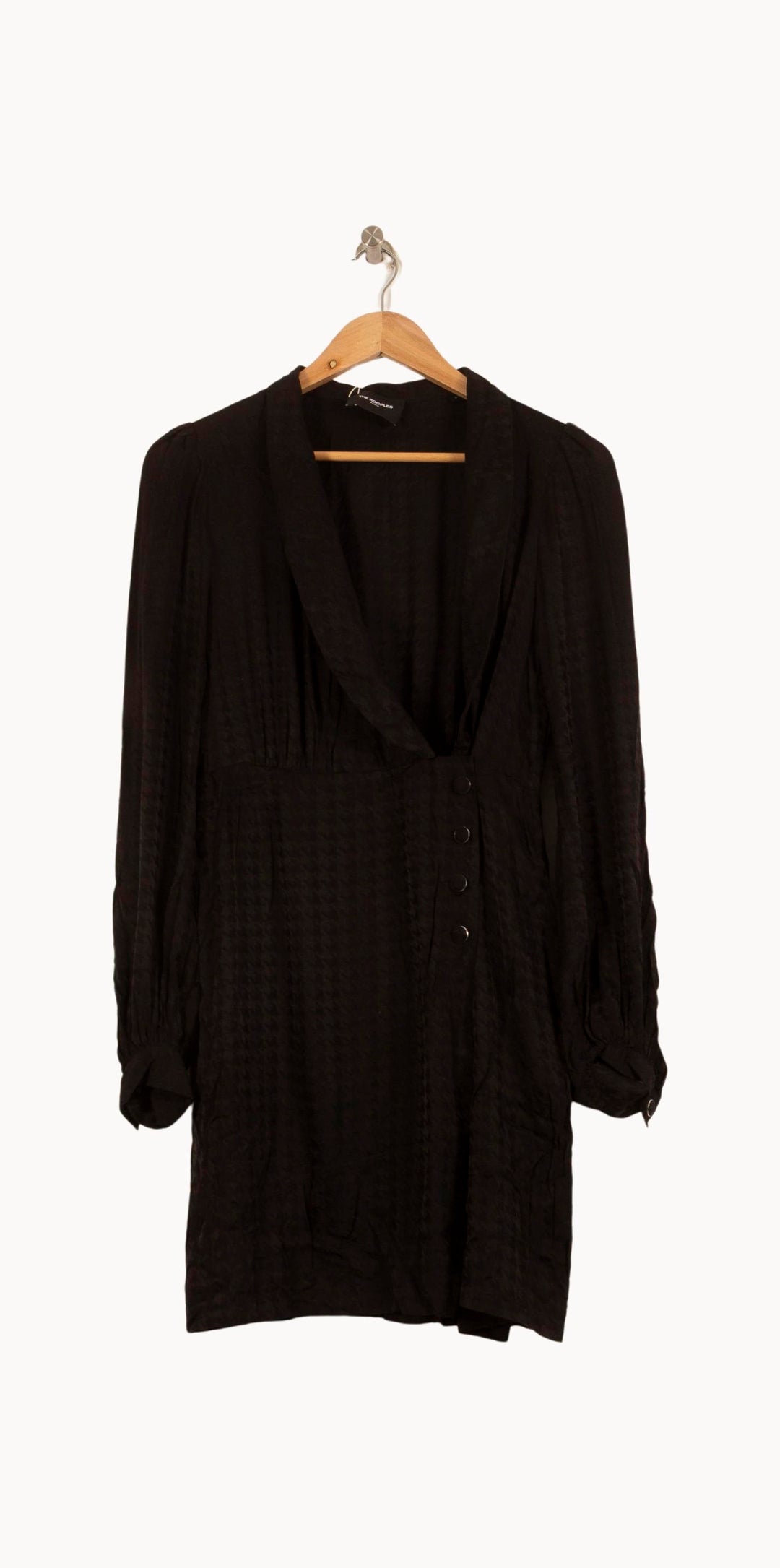 Robe Cache-Cœur Noire - Taille M/38 de la marque The Kooples | PARAD63255 - Vendu par Paradigme - Image 2