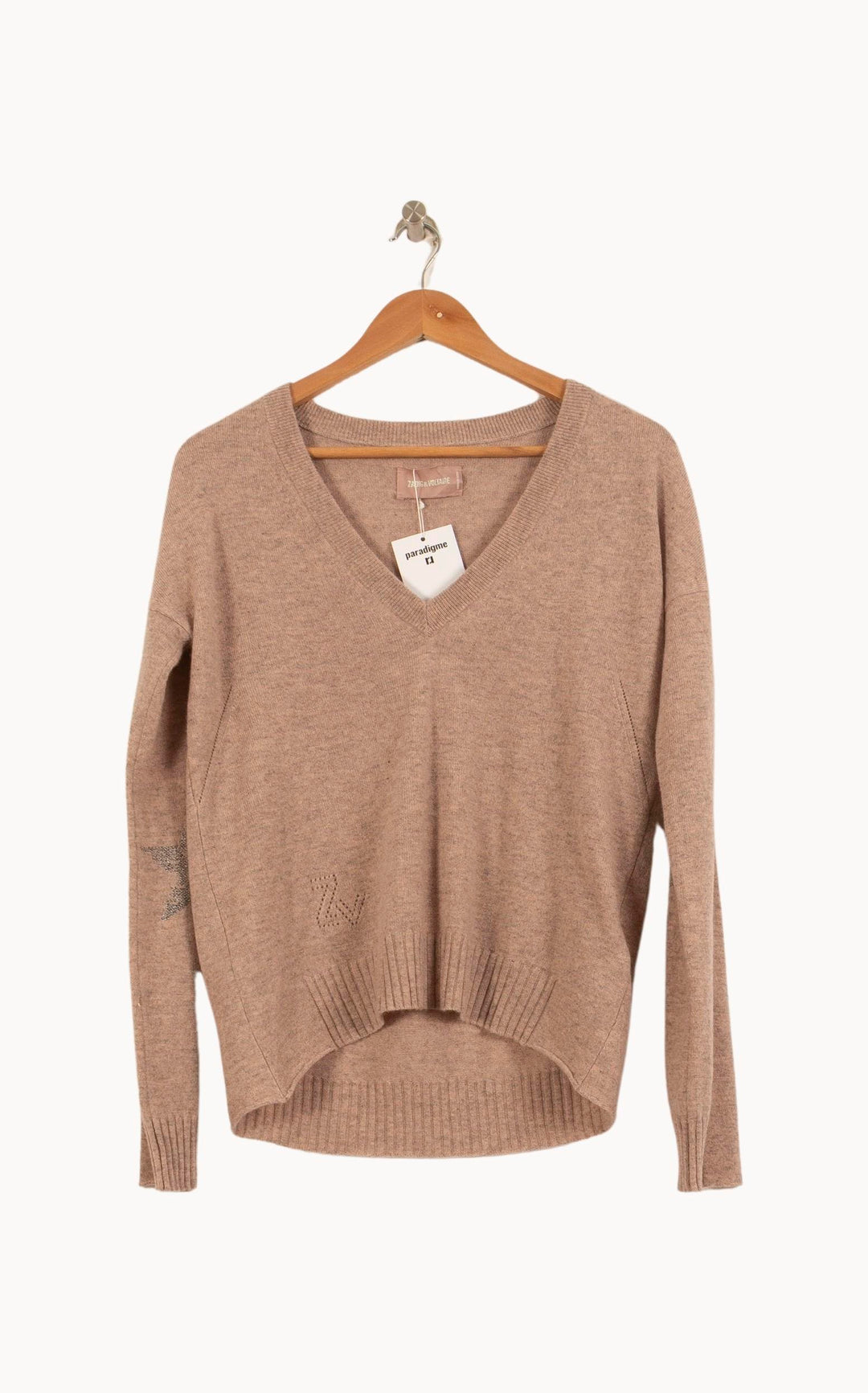 Pull Beige - Taille M/38 de la marque Zadig&Voltaire | PARAD63279 - Vendu par Paradigme - Image 2