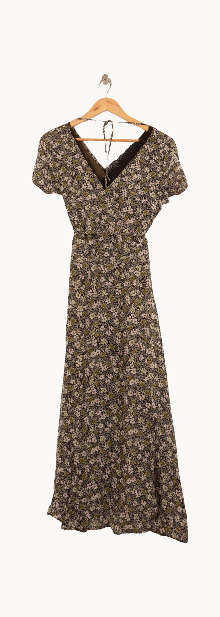 Robe Longue Verte et Blanche - Taille S/36 de la marque IKKS | PARAD63288 - Vendu par Paradigme - Image 4