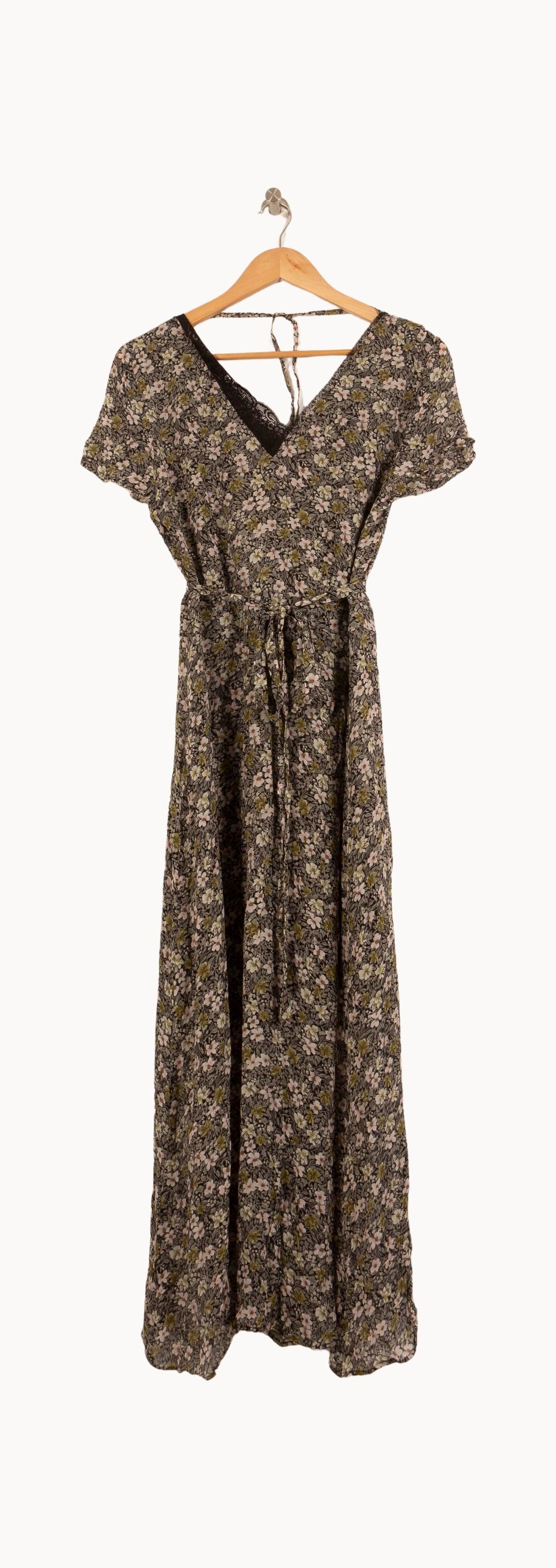 Robe Longue Verte et Blanche - Taille S/36 de la marque IKKS | PARAD63288 - Vendu par Paradigme - Image 2