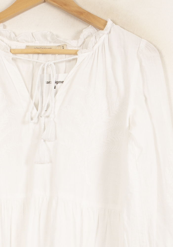 Robe Blanche - Taille L/40 de la marque La Fée Maraboutée | PARAD63291 - Vendu par Paradigme - Image 3