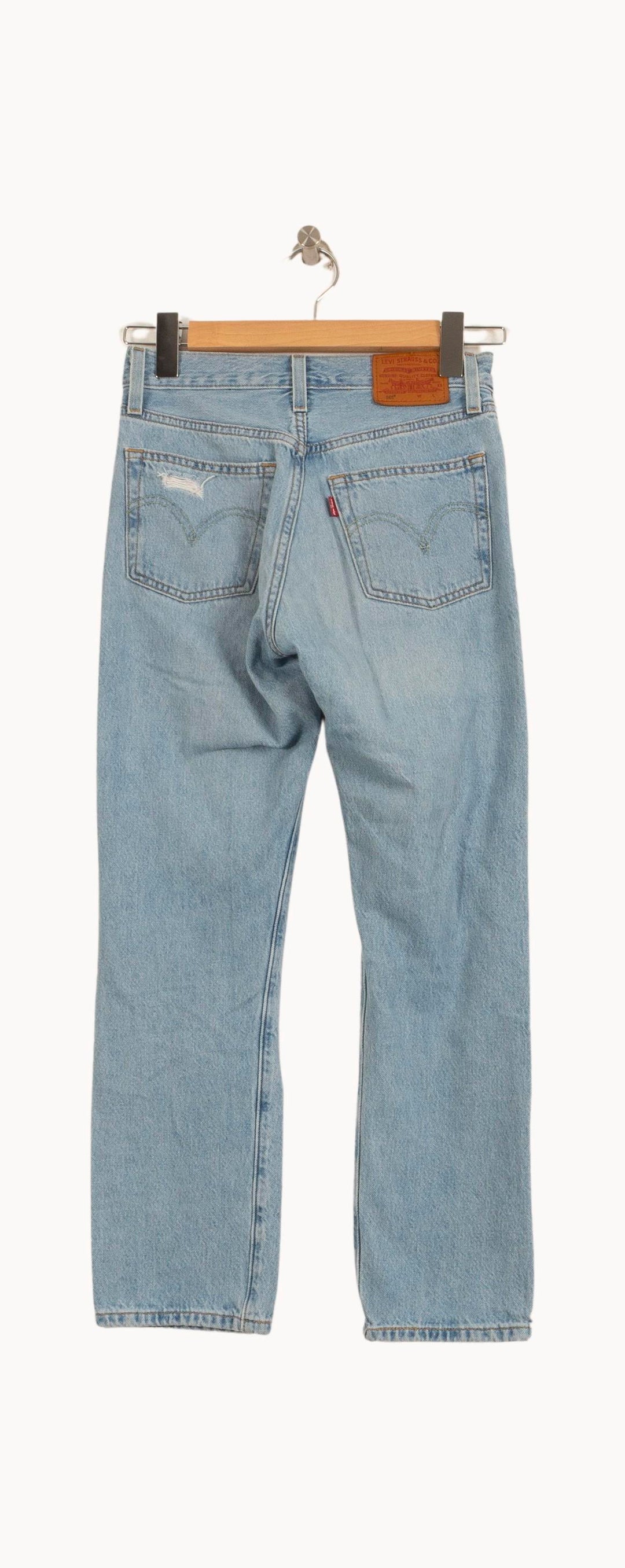 Jean Délavé Bleu - Taille XXS/32 de la marque Levi's | PARAD63299 - Vendu par Paradigme - Image 4