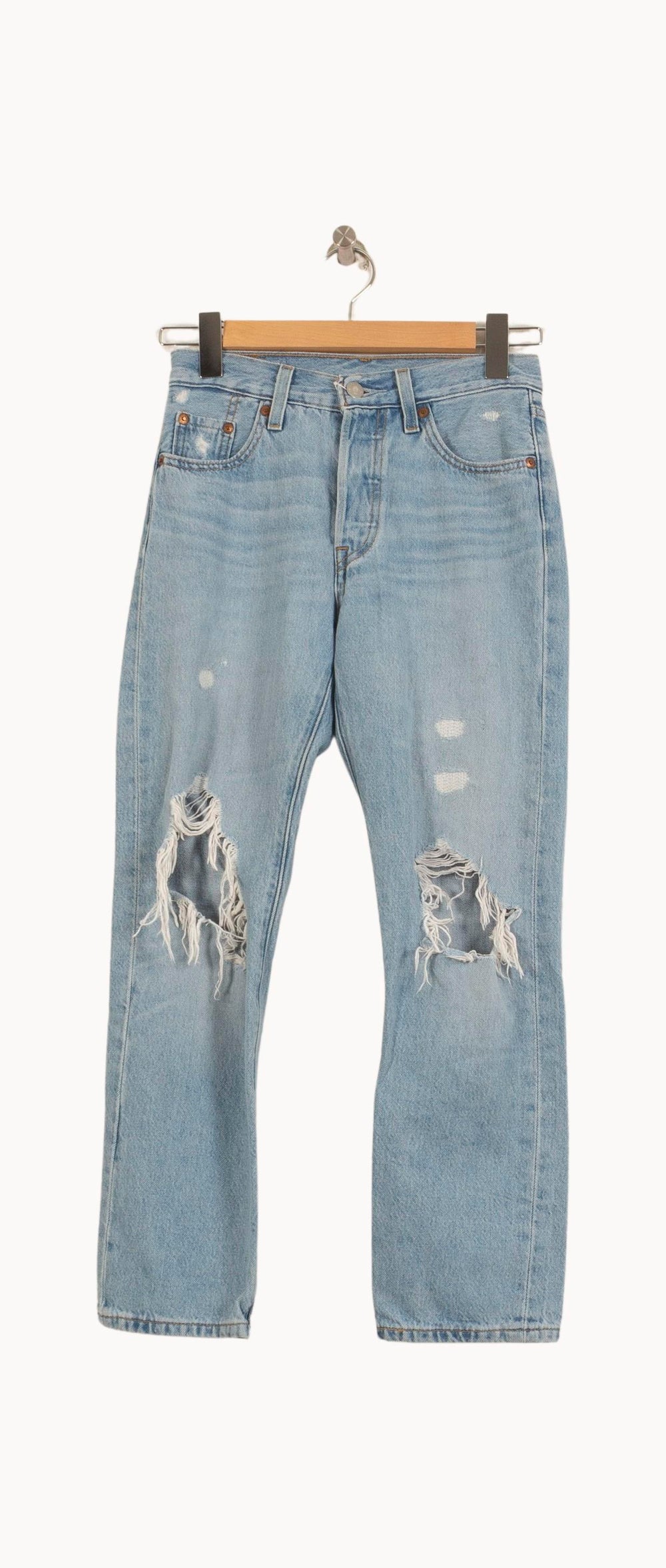 Jean Délavé Bleu - Taille XXS/32 de la marque Levi's | PARAD63299 - Vendu par Paradigme - Image 2