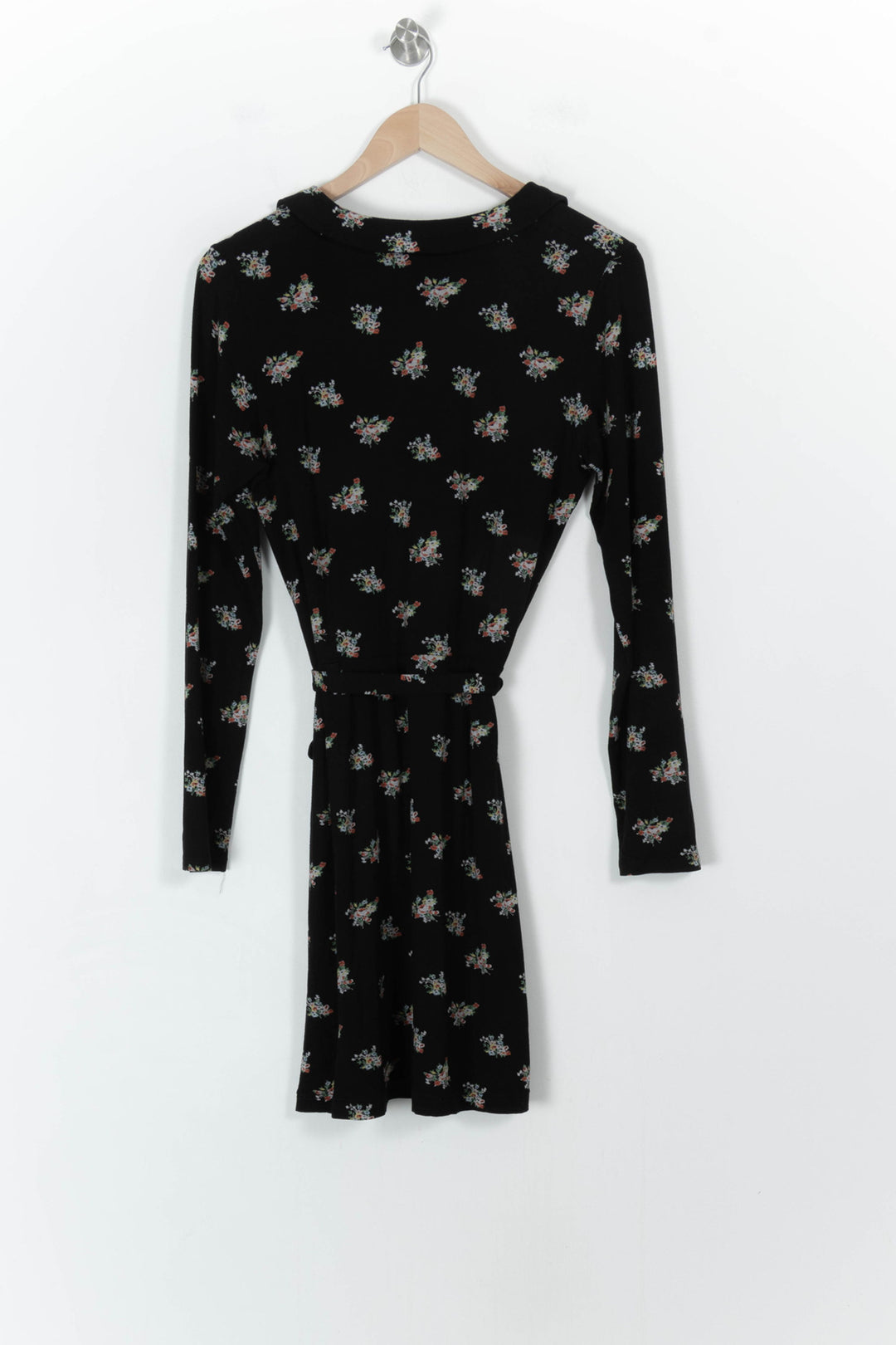 Robe Fleurie Noire - Taille M/38 de la marque Agnès b. | PARAD63305 - Vendu par Paradigme - Image 4