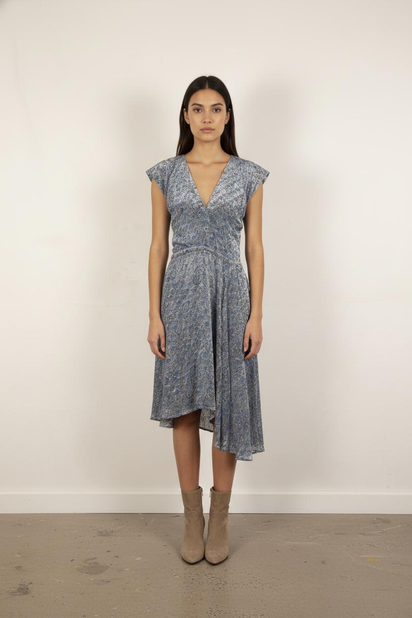 Robe Longue Bleue - Taille XS/34