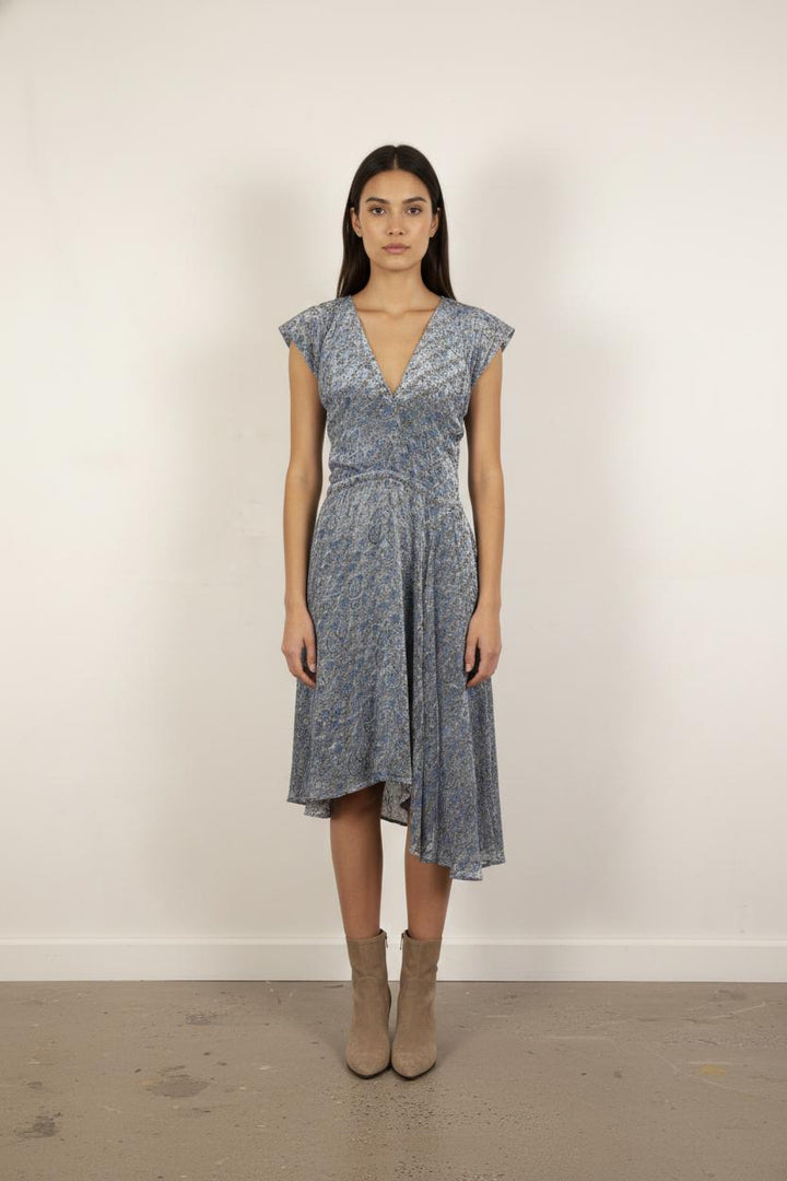 Robe Longue Bleue - Taille XS/34