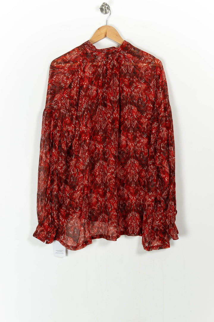 Blouse Bordeaux et Noir - Taille XS/34 de la marque IRO | PARAD63316 - Vendu par Paradigme - Image 4