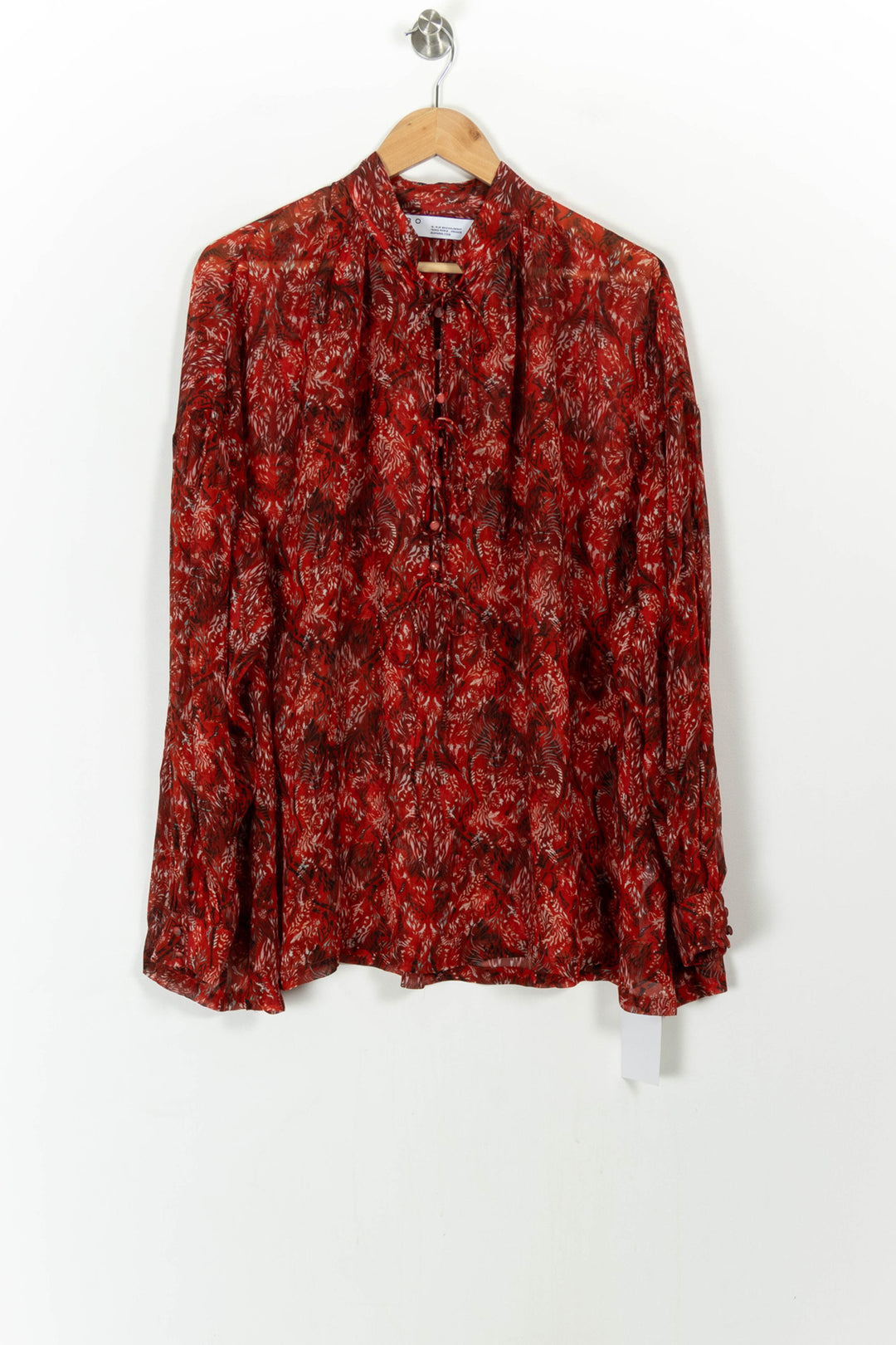 Blouse Bordeaux et Noir - Taille XS/34 de la marque IRO | PARAD63316 - Vendu par Paradigme - Image 2