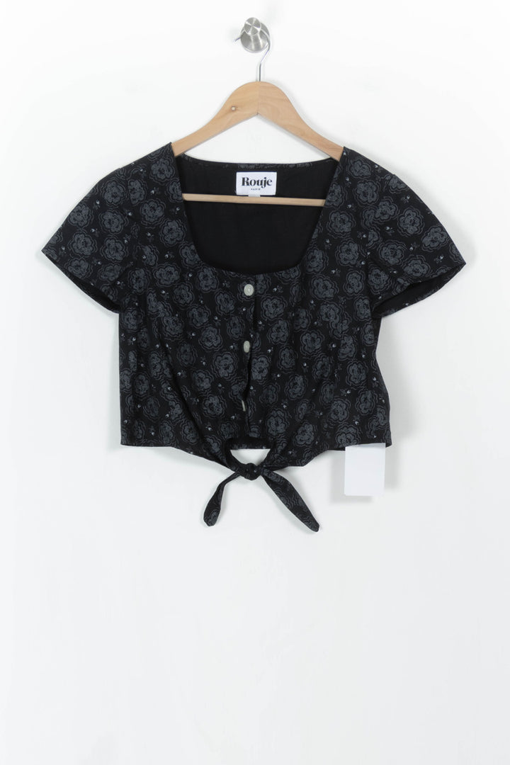 Blouse Noire - Taille S/36 de la marque Rouje | PARAD63322 - Vendu par Paradigme - Image 2