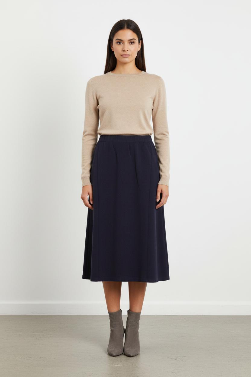 Jupe Midi Bleue - Taille S/36