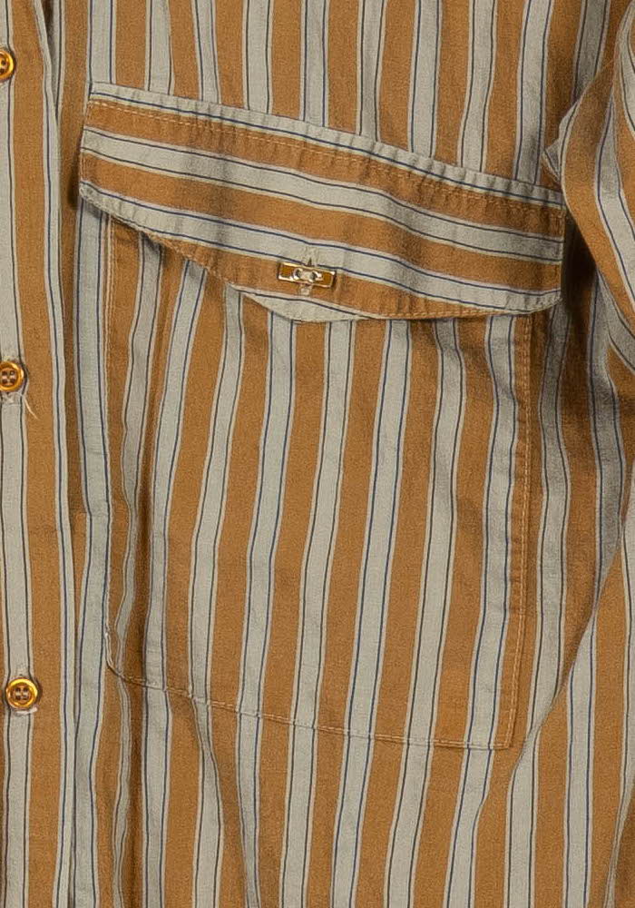 Chemise à Rayures Orange et Blanche - Taille S/36 de la marque Sessùn | PARAD63347 - Vendu par Paradigme - Image 3