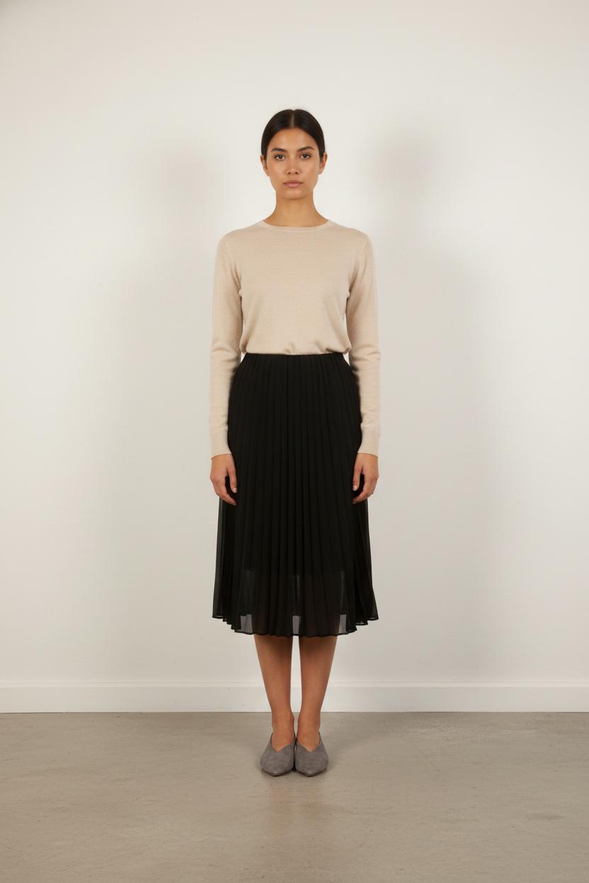 Jupe Plissée Noire - Taille S/36