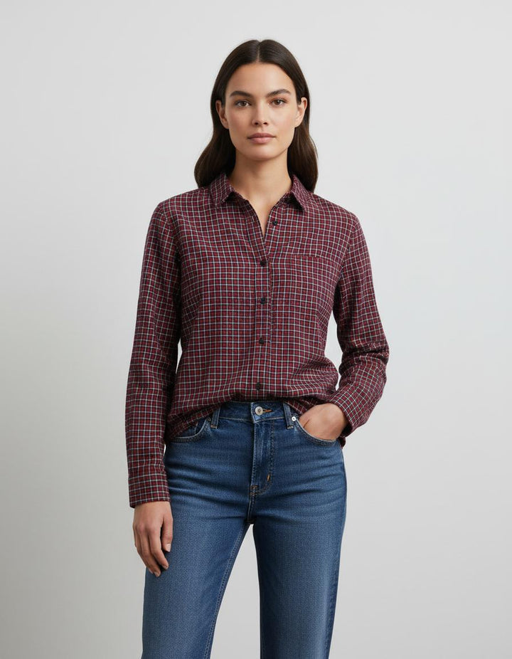 Chemise à Carreaux Rouge et Bleu - Taille M/38
