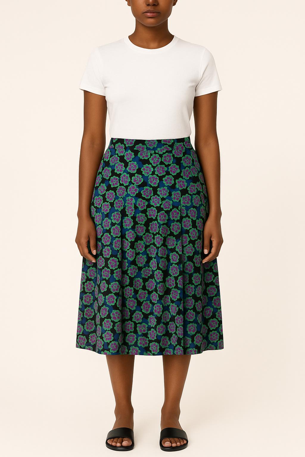 Jupe Plissée Multicolore - Taille L/40 de la marque Agnès b. | PARAD6340 - Vendu par Paradigme - Image 1