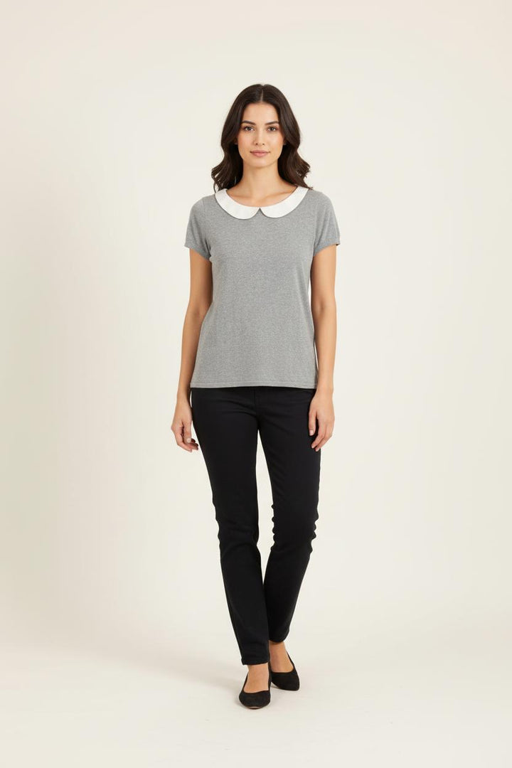 Tee-shirt Gris et Blanc - Taille M/38