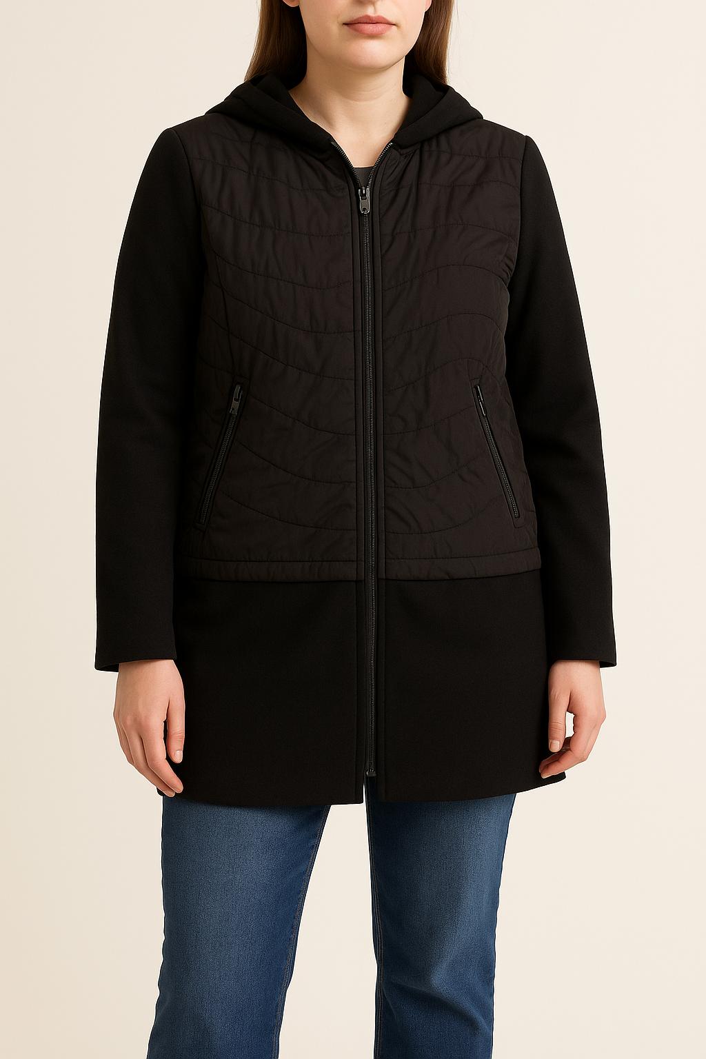Manteau Noir - Taille L/40 de la marque IKKS | PARAD63418 - Vendu par Paradigme - Image 1