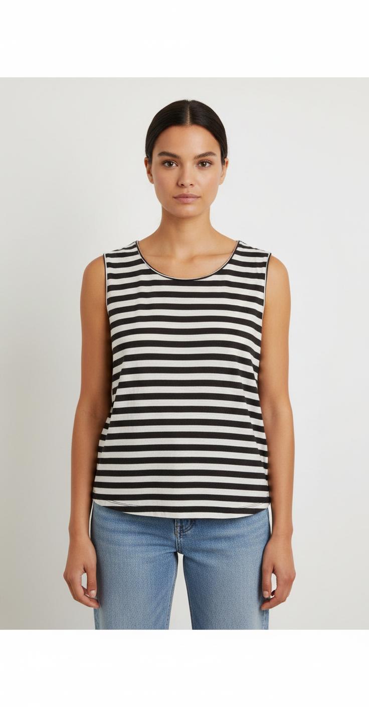 Débardeur Noir et Blanc - Taille L/40