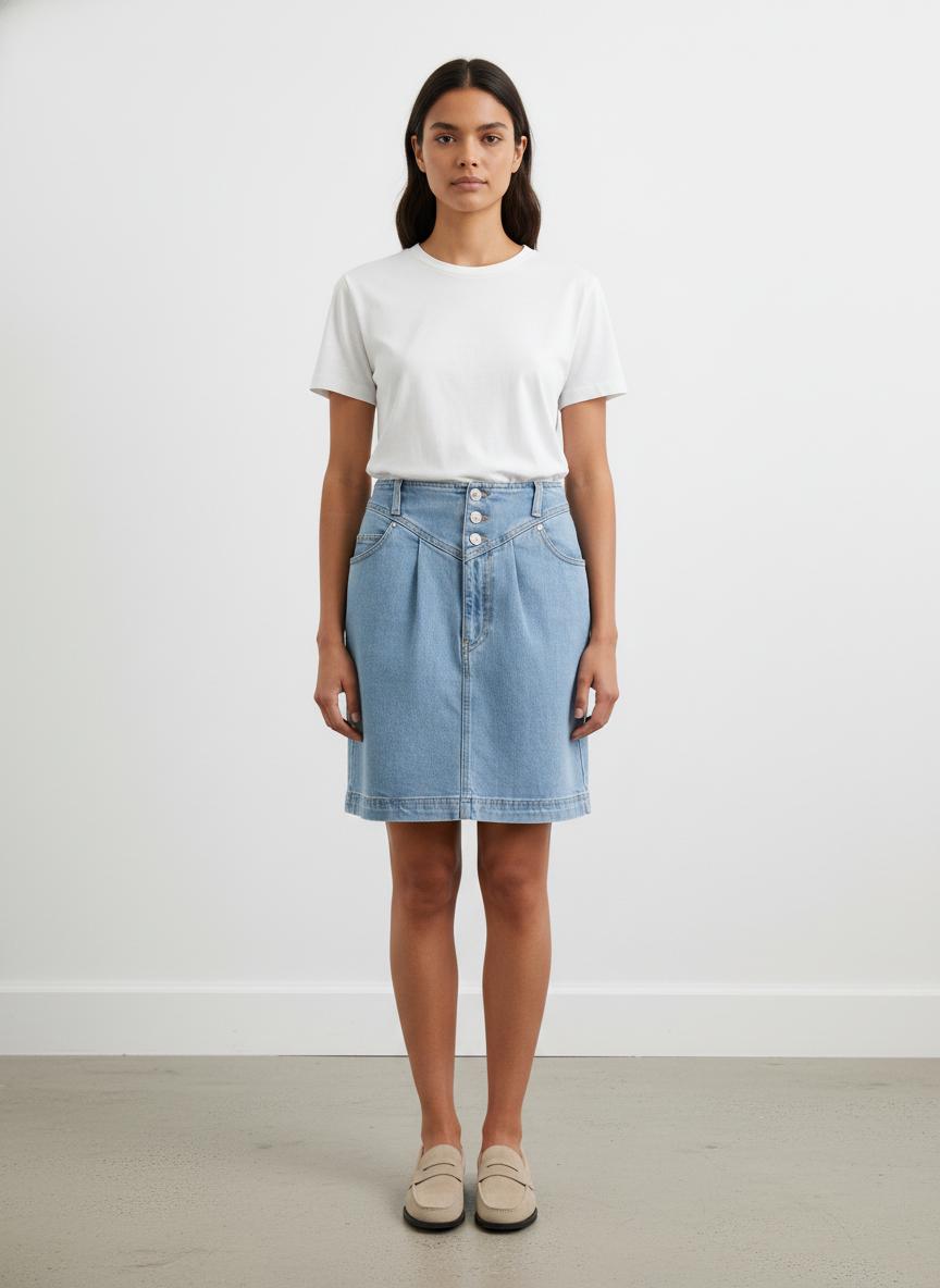 Jupe en Jean Bleue - Taille S/36