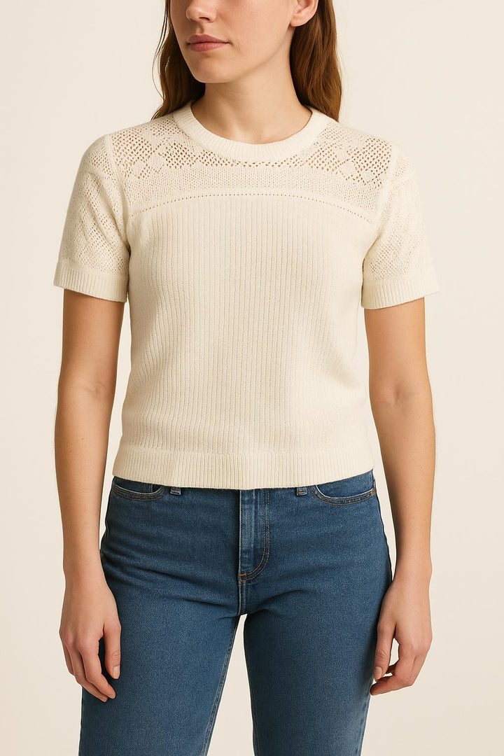 Pull Blanc - Taille XS/34 de la marque Petite Mendigote | PARAD63438 - Vendu par Paradigme - Image 1