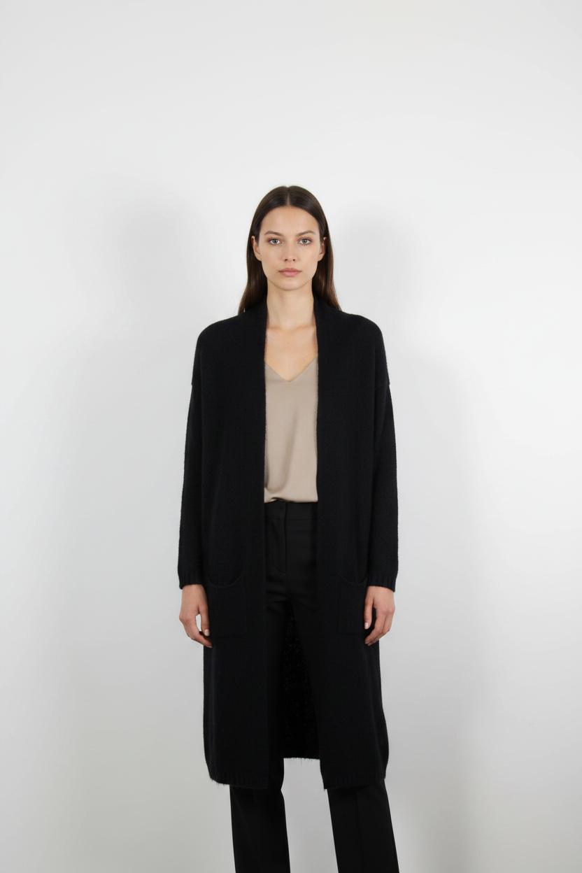 Long Gilet Bleu - Taille XS/34