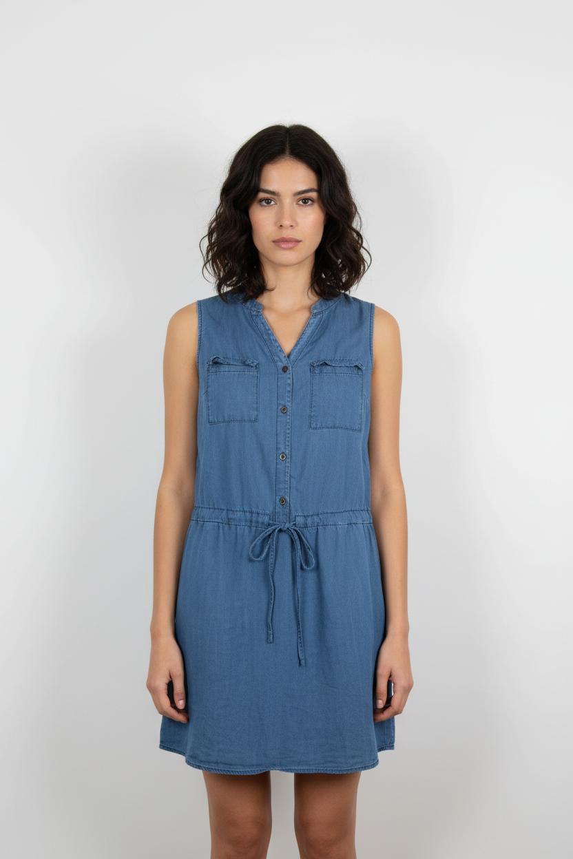 Robe Chemise Bleue - Taille S/36