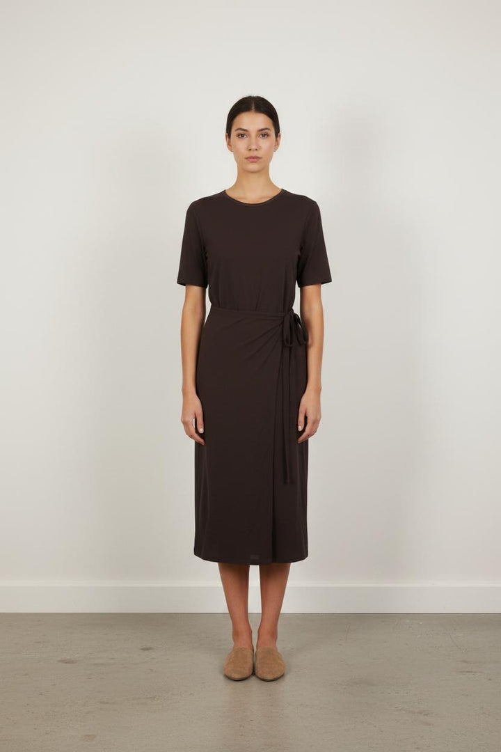 Robe Ceinturée Marron - Taille XS/34