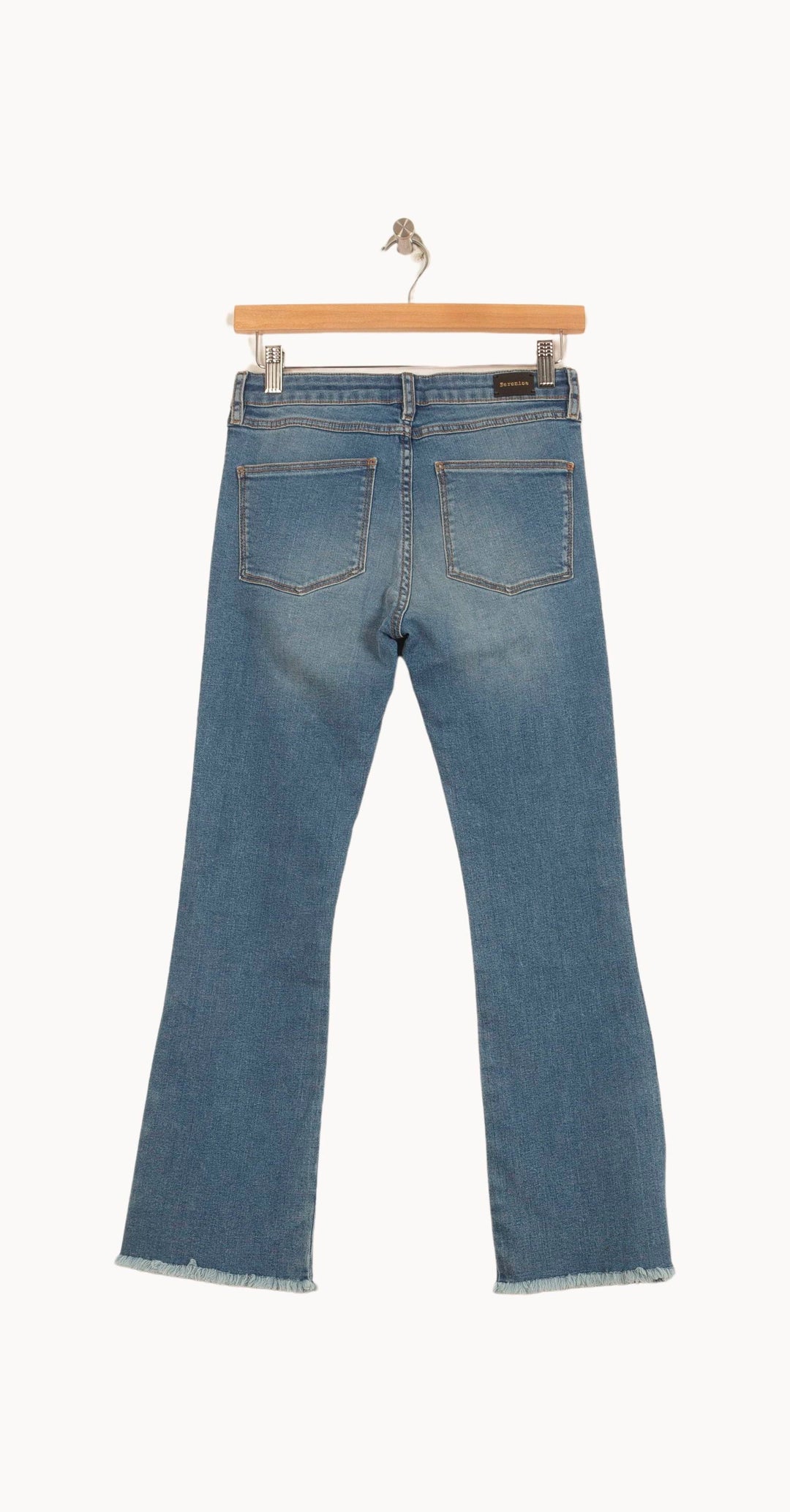 Jean Évasé Bleu et Bleu Foncé - Taille S/36 de la marque Bérénice | PARAD63469 - Vendu par Paradigme - Image 4
