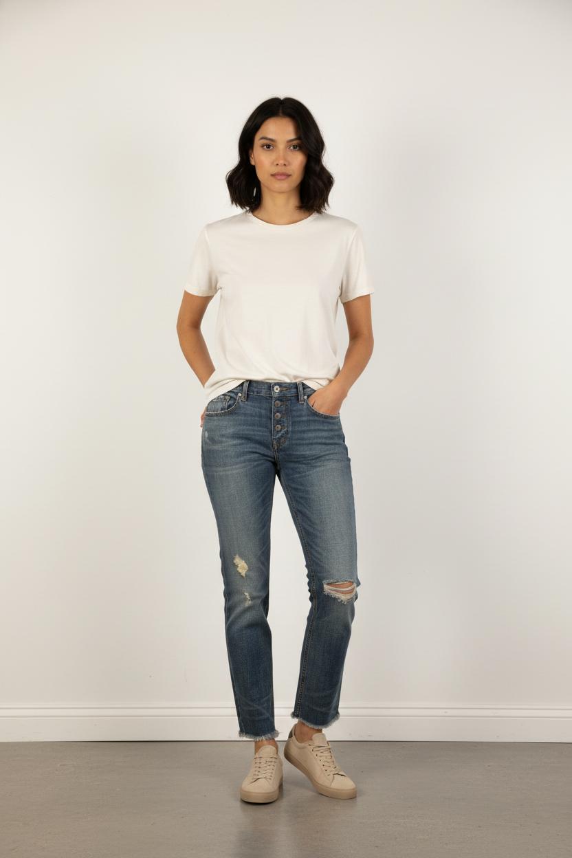 Jean Délavé Bleu - Taille S/36