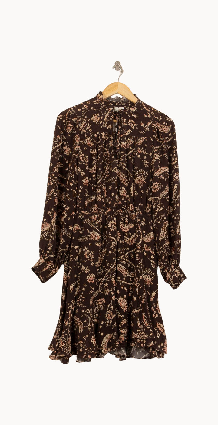 Robe Courte Marron et Beige - Taille S/36 de la marque Bérénice | PARAD63471 - Vendu par Paradigme - Image 2