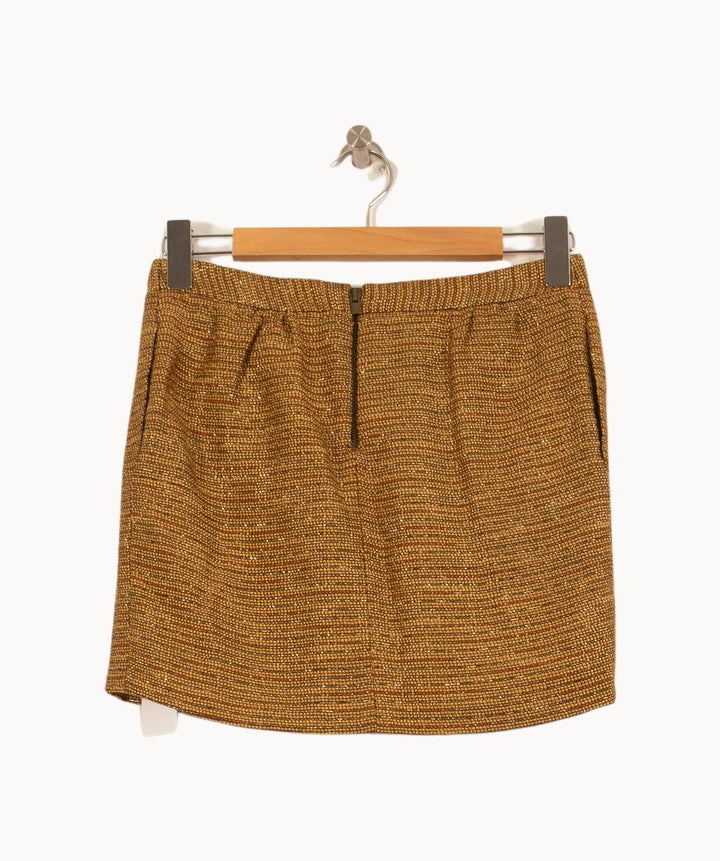 Jupe Courte Or - Taille S/36 de la marque ba&sh | PARAD63476 - Vendu par Paradigme - Image 4