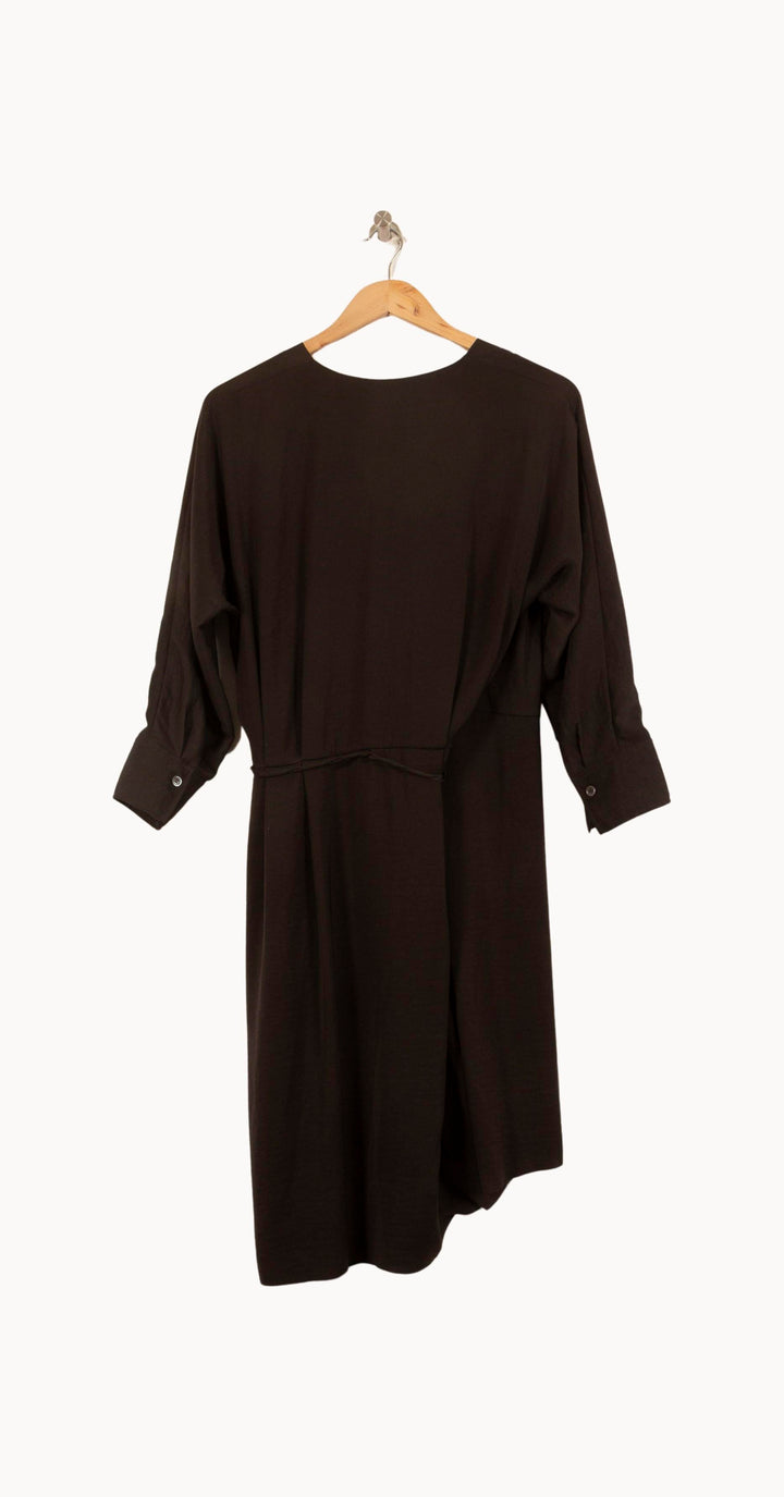 Robe Portefeuille Noire - Taille S/36 de la marque Filippa K | PARAD63478 - Vendu par Paradigme - Image 4