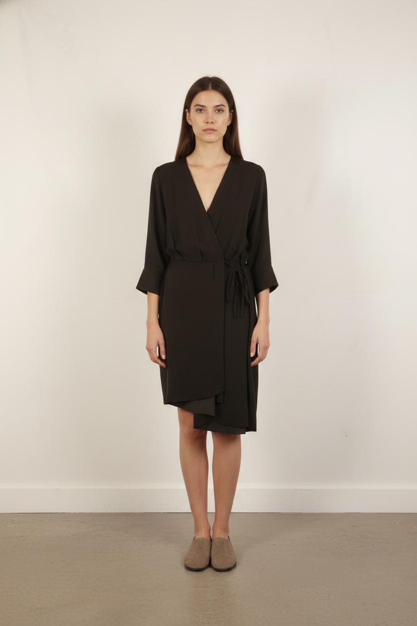 Robe Portefeuille Noire - Taille S/36
