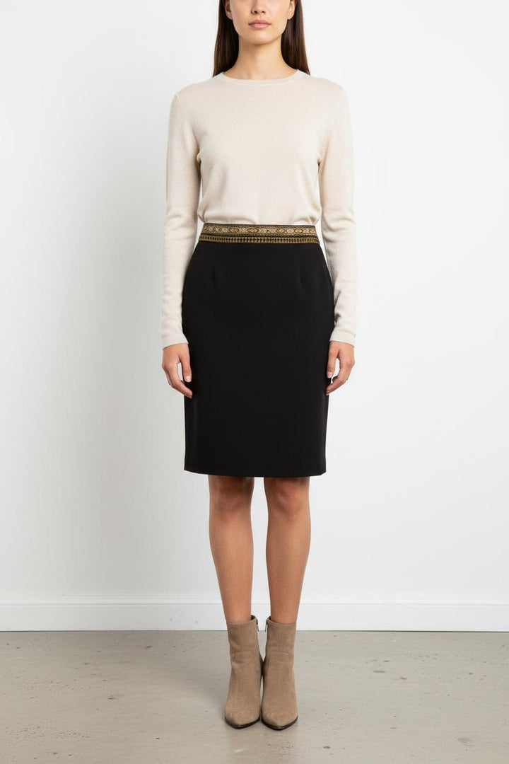Jupe Droite Noire - Taille XS/34