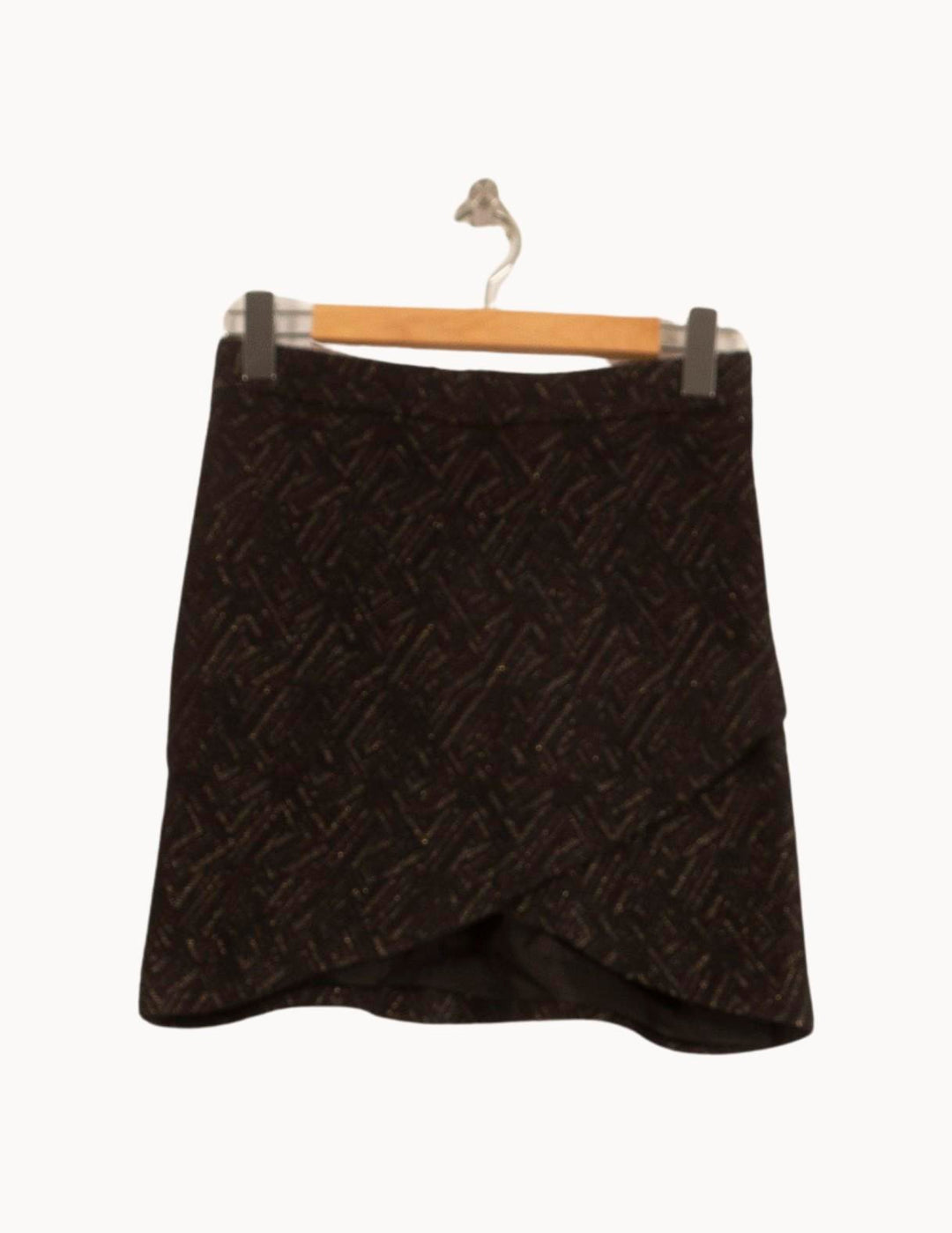 Jupe Portefeuille Noire - Taille S/36 de la marque Bérénice | PARAD63496 - Vendu par Paradigme - Image 2