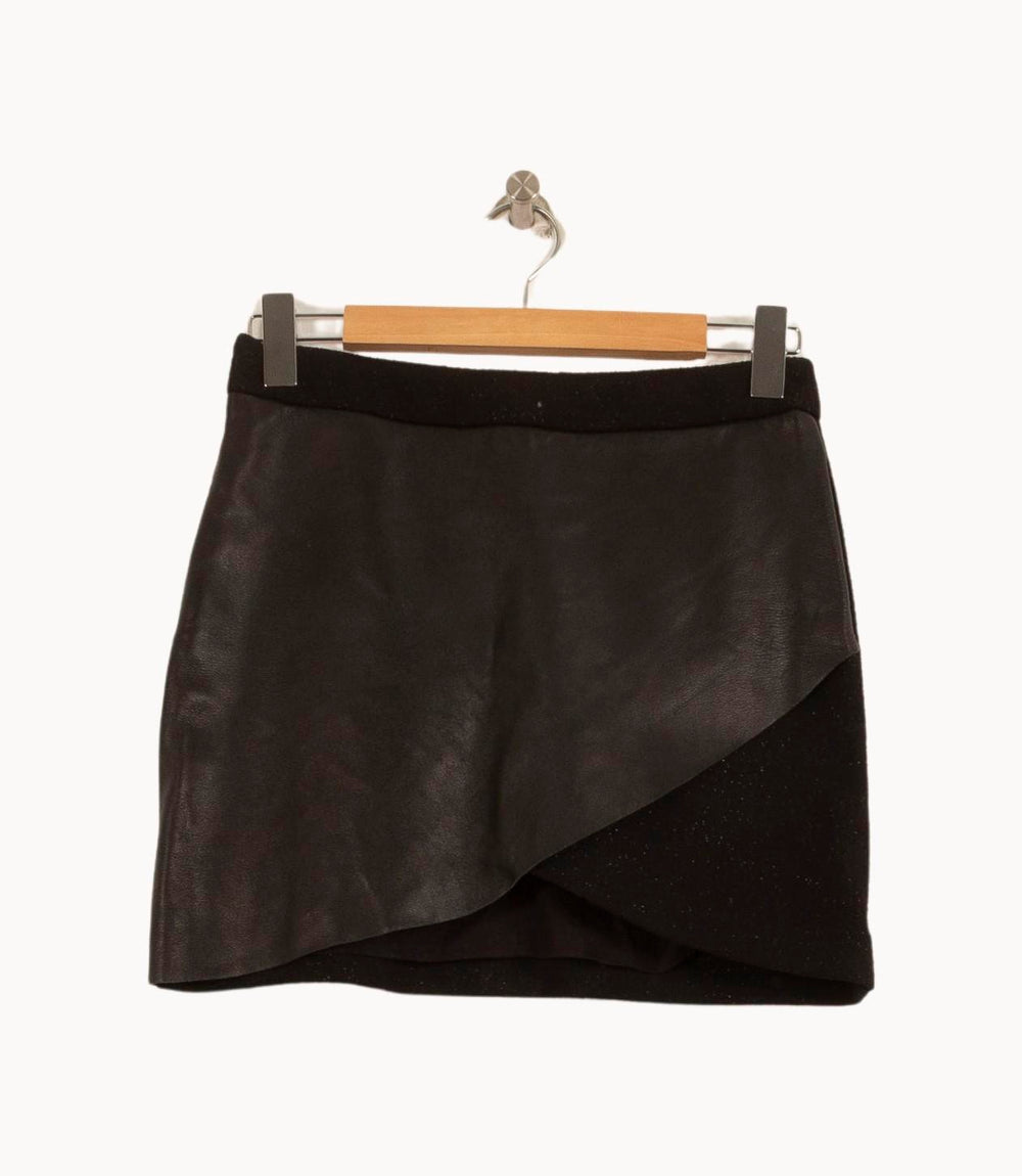 Jupe Portefeuille Noire - Taille S/36 de la marque Bérénice | PARAD63500 - Vendu par Paradigme - Image 2