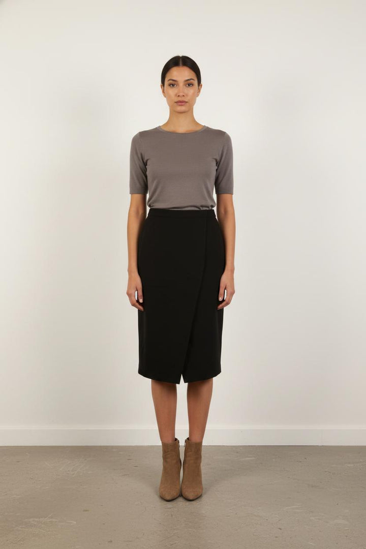 Jupe Portefeuille Noire - Taille S/36