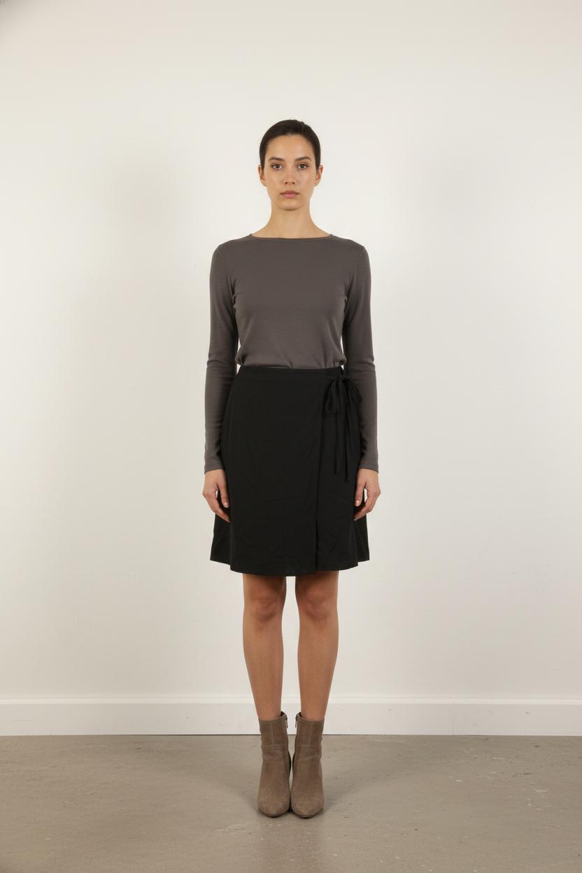 Jupe Portefeuille Noire - Taille S/36