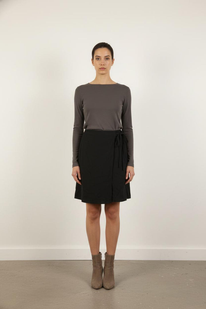 Jupe Portefeuille Noire - Taille S/36