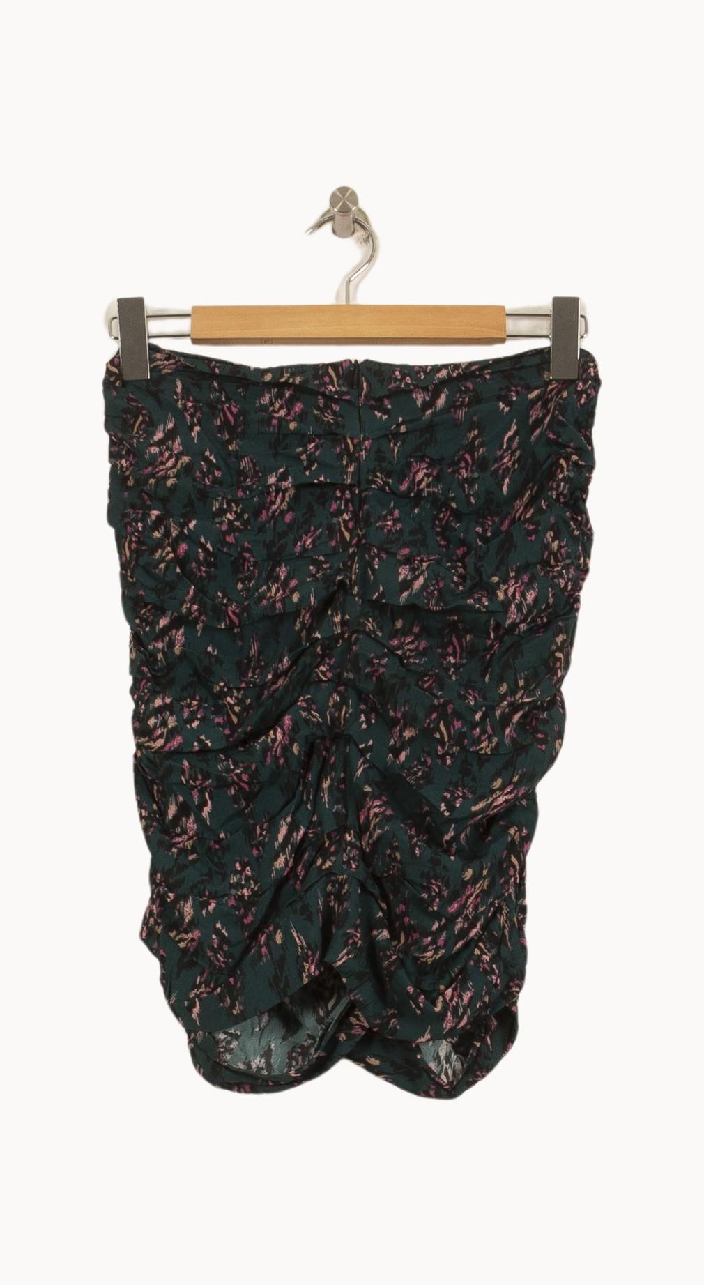 Jupe Courte Verte et Rose - Taille S/36 de la marque Bérénice | PARAD63504 - Vendu par Paradigme - Image 4