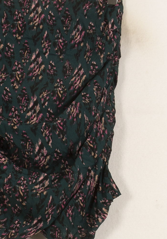 Jupe Courte Verte et Rose - Taille S/36 de la marque Bérénice | PARAD63504 - Vendu par Paradigme - Image 3