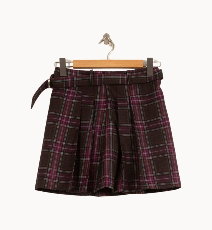 Jupe Plissée Marron et Violette - Taille S/36 de la marque Bérénice | PARAD63505 - Vendu par Paradigme - Image 4