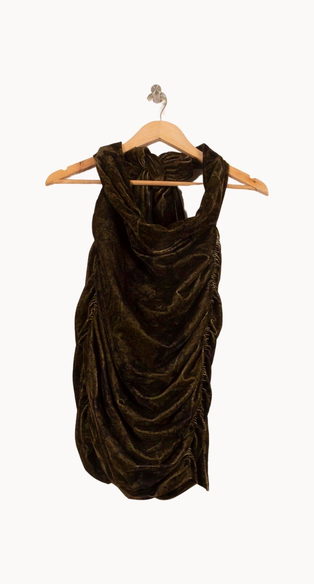 Jupe Drapée Verte - Taille S/36 de la marque Bérénice | PARAD63506 - Vendu par Paradigme - Image 2