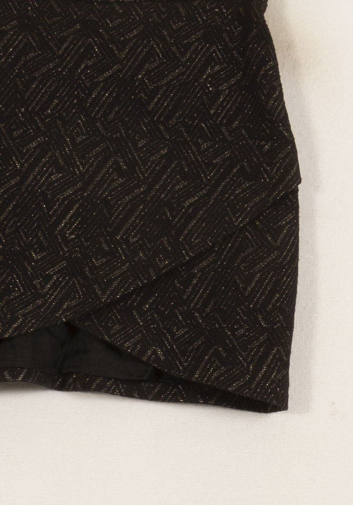 Jupe Portefeuille Noire - Taille S/36 de la marque Bérénice | PARAD63513 - Vendu par Paradigme - Image 3