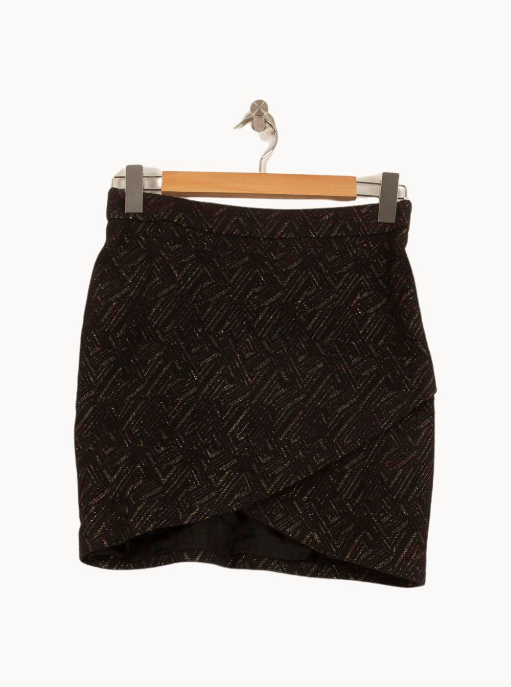 Jupe Portefeuille Noire - Taille S/36 de la marque Bérénice | PARAD63513 - Vendu par Paradigme - Image 2