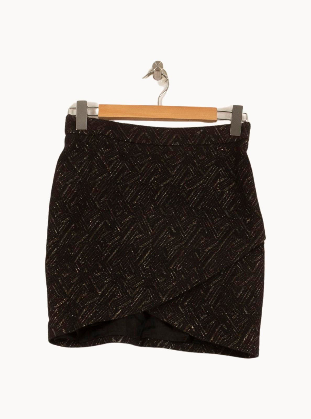 Jupe Portefeuille Noire - Taille S/36 de la marque Bérénice | PARAD63513 - Vendu par Paradigme - Image 2