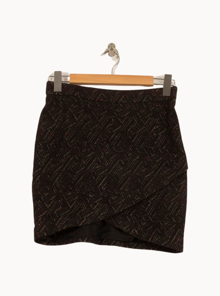 Jupe Portefeuille Noire - Taille S/36 de la marque Bérénice | PARAD63513 - Vendu par Paradigme - Image 2