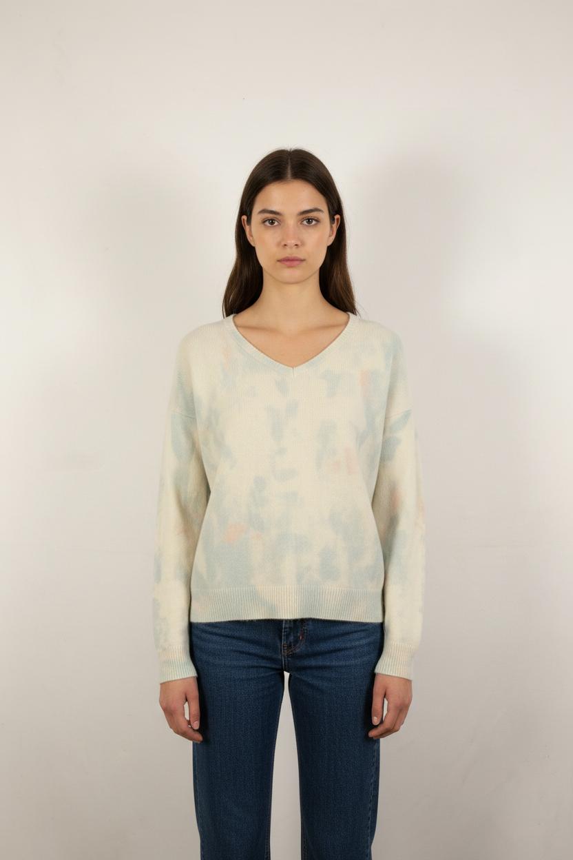 Pull Blanc et Bleu - Taille S/36